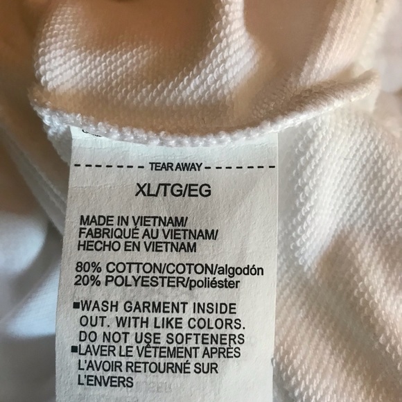 ⭐️ NWT Womens Under Armor Bright White/Black Hoodie/Sweatshirt Size XL Loose Fit - Picture 6 of 7